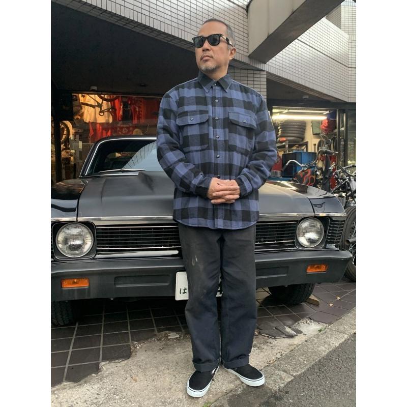 SAMS MOTORCYCLE サムズ BLOCK CHECK SHIRTS ブロック チェックシャツ