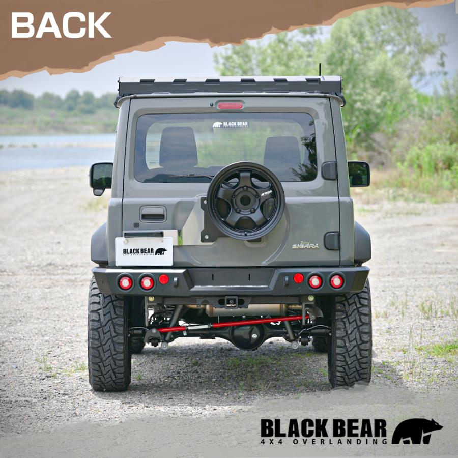 ジムニーシエラ JB74 ノマド JC74 BLACK BEAR4x4 リアバンパー 外装