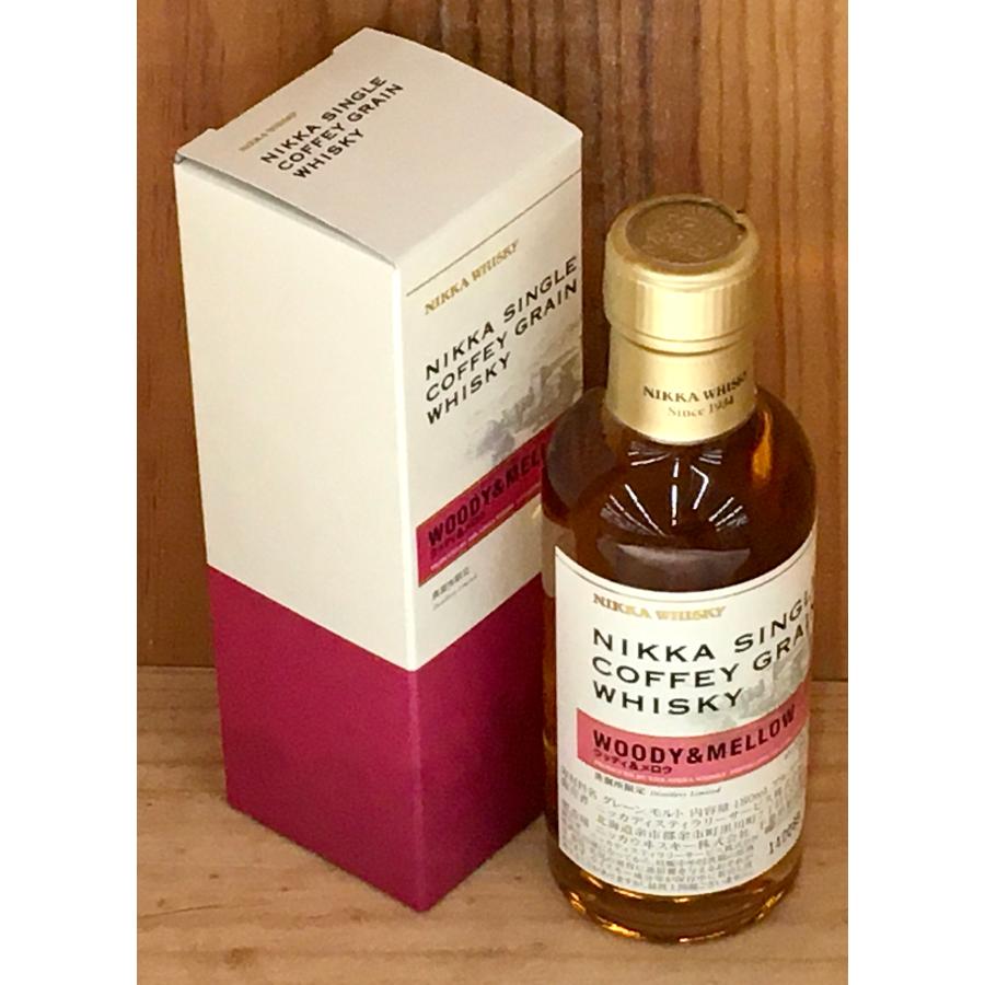 ニッカ シングルカフェグレーン ウッディ&メロウ 55度180ml ミニチュア