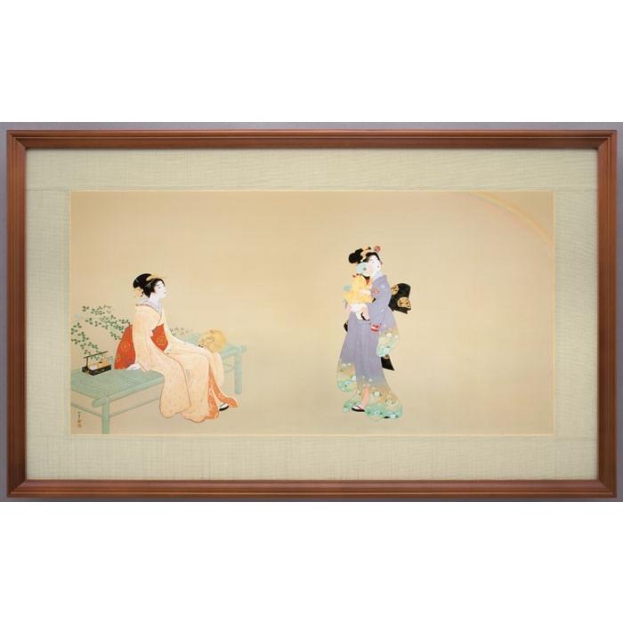 上村松園 『虹を見る』 彩美版 : 内田画廊 - 通販 - Yahoo!ショッピング