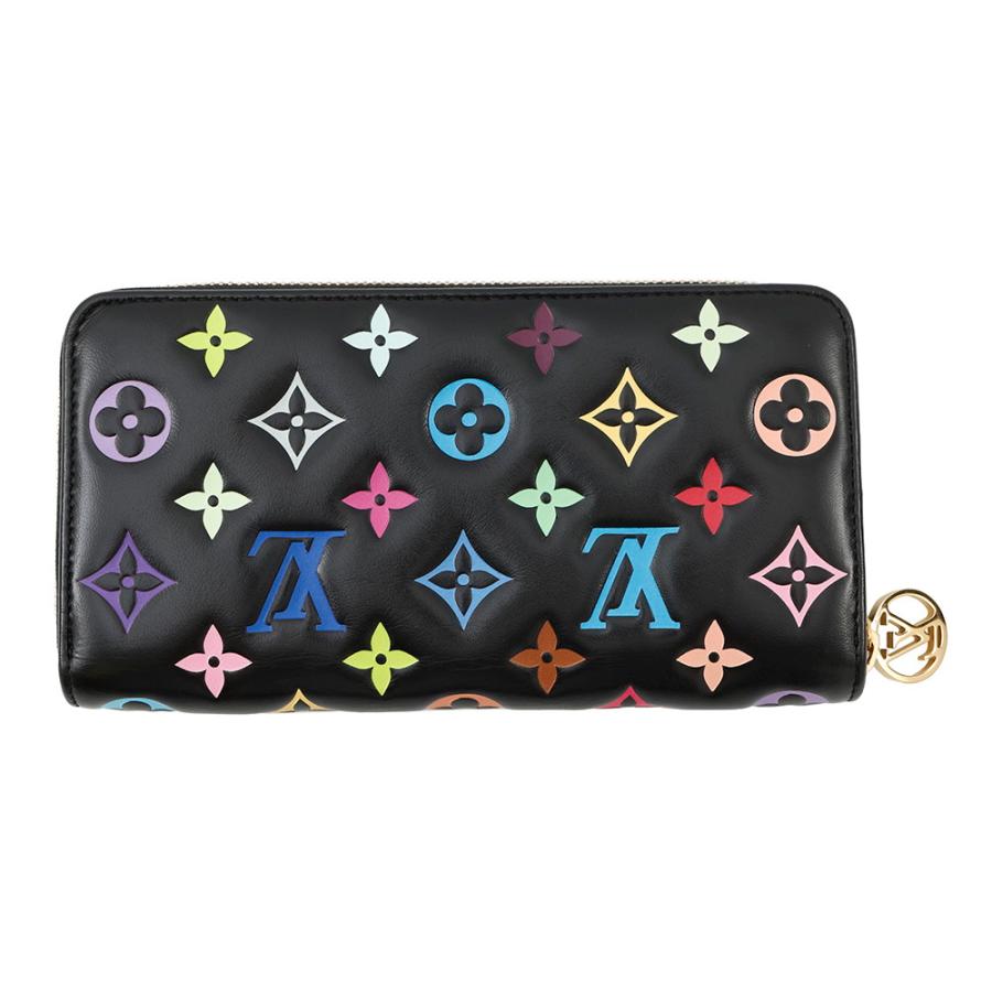 ルイヴィトン 長財布 モノグラム・マルチカラー LV×TM ジッピー