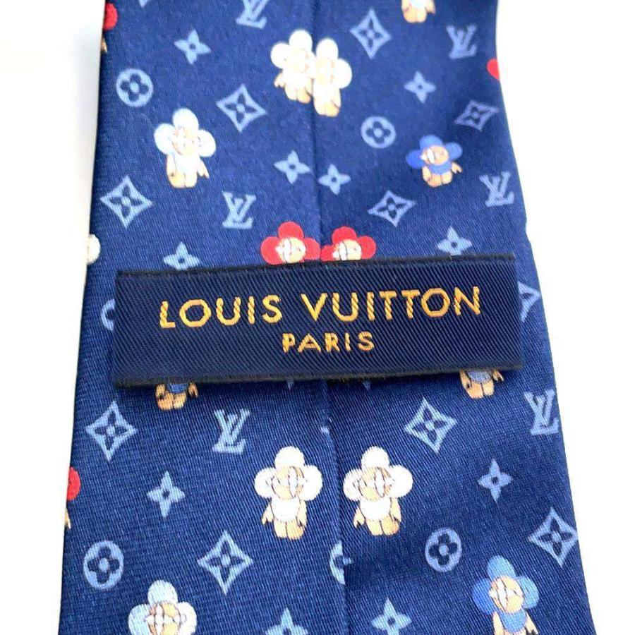 ルイヴィトン ネクタイ モノグラム ヴィヴィエンヌ シルク LOUIS