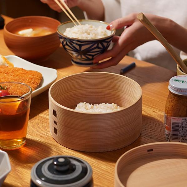 曲げわっぱ ミニおひつ（大） りょうび庵 おひつ お櫃 白木 無塗装