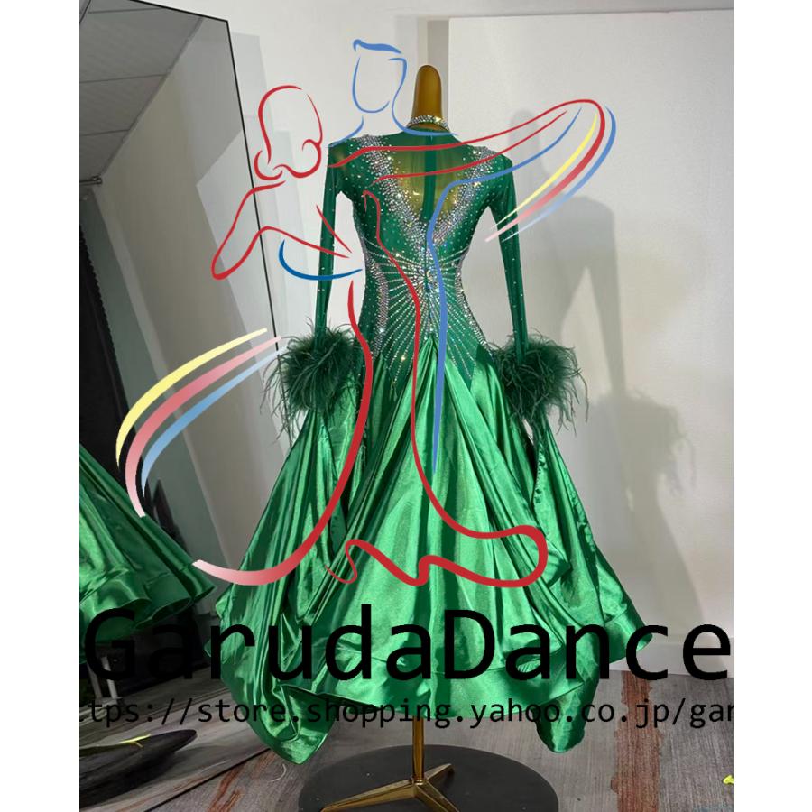 Garuda SHOP レディース社交ダンス衣装 競技ドレス ワルツドレス高級品