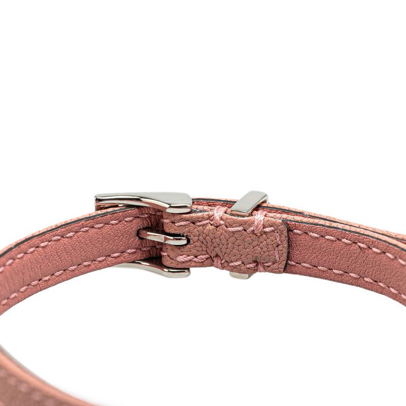 GUCCI（グッチ） GGロゴ ブレスレット サイズ:M ピンク シルバー