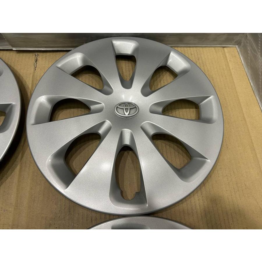 アクア 4枚 良品 15インチ TOYOTA AQUA 純正ホイールキャップ スチール