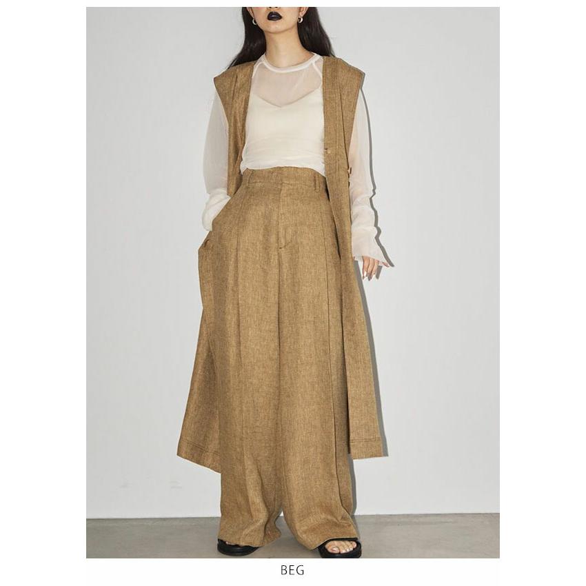 TODAYFUL SALE50%OFF トゥデイフル セール Asymmetry Linen Vest