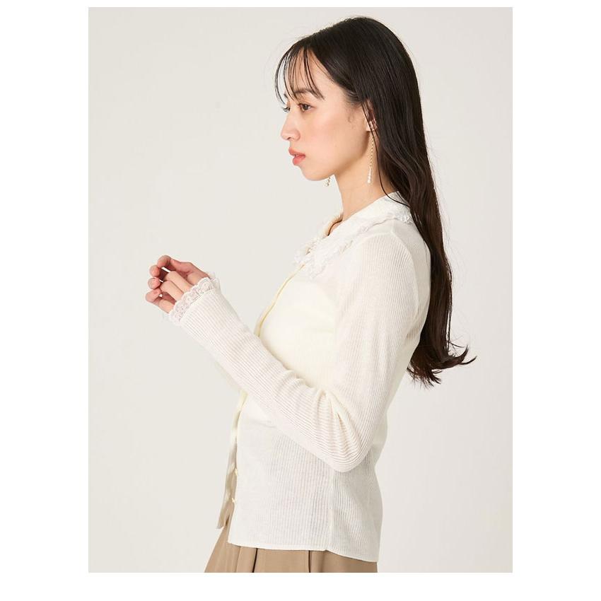 FRAY I.D（フレイ・アイディー） トップス 26春夏 レースカラーニット