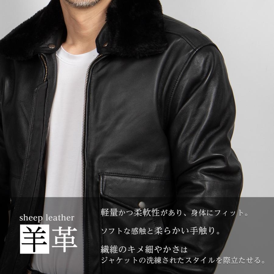 DEGNER（デグナー） シープレザーフライトジャケット プロテクター入り