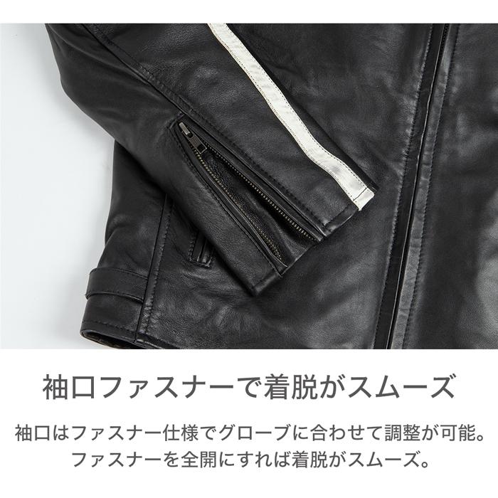 DEGNER（デグナー） シープレザージャケット フード ワッペン 23WJ-6