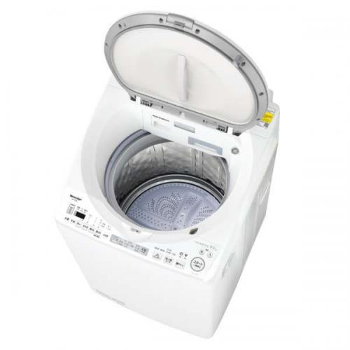 SHARP（シャープ） 縦型洗濯乾燥機 洗濯8kg/乾燥4.5kg ES-TX8K-W (宅配