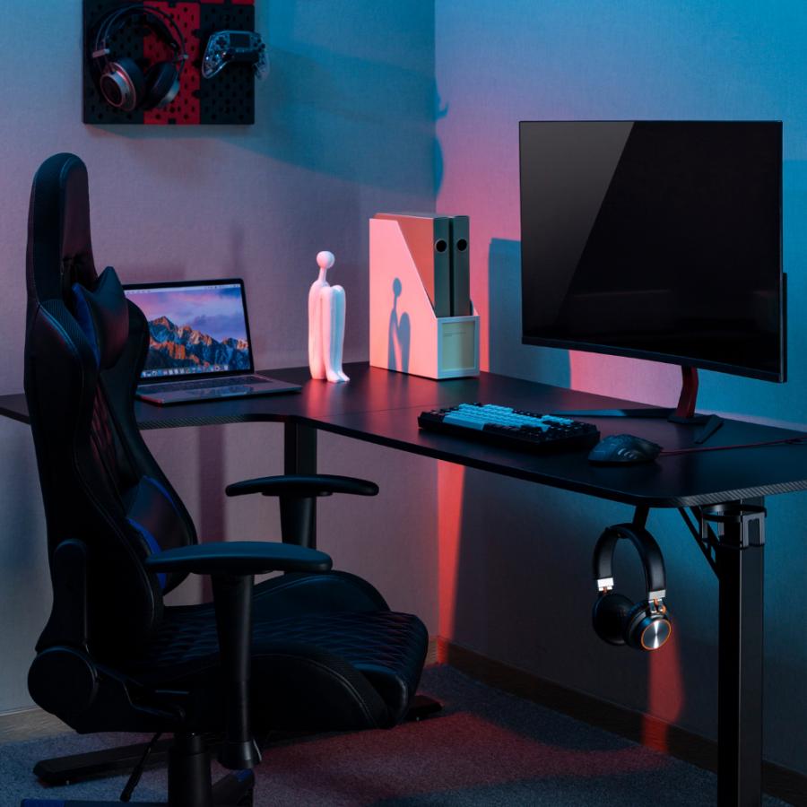 Alterzone ゲーミングデスク L字型 幅160cm PCデスク デスク 机