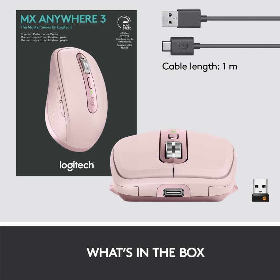 ロジテック Logitech Mx Anywhere 3 Rose ローズ ワイヤレス Unifying