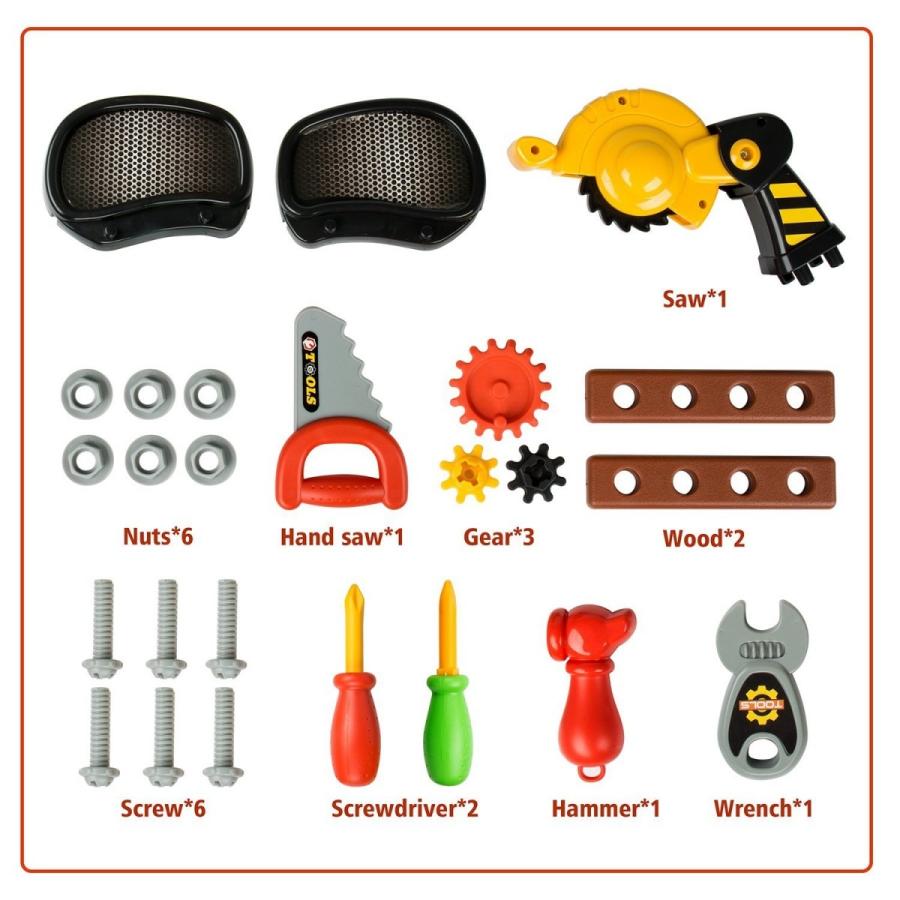 知育玩具 整備工具セット ツールセット ごっこセット 大工セット