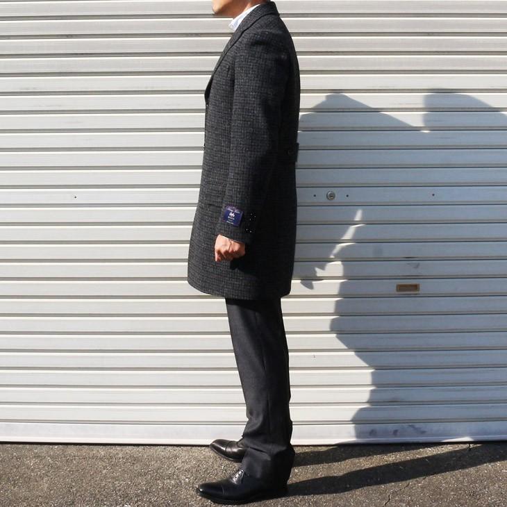 ツイード メンズ チェスターコート 新品秋冬 英国 MOON ムーン TWEED