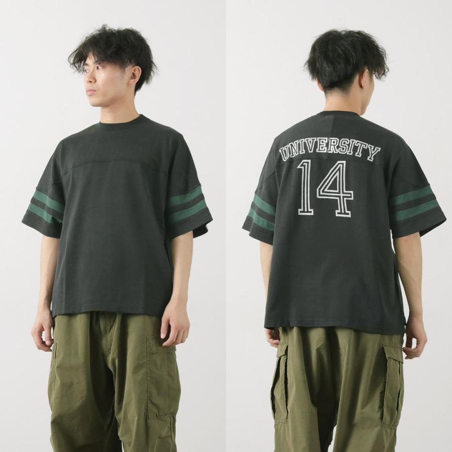 REMI RELIEF（レミ レリーフ） SP加工R/C天竺フットボールT(14
