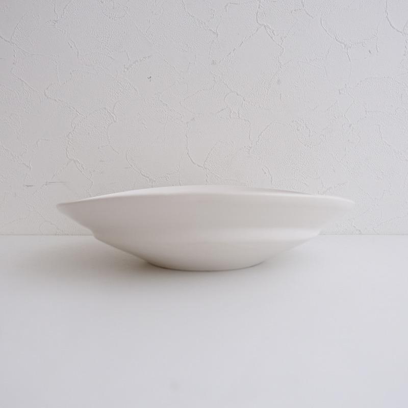 岡田直人 *オーバル皿 24.5cm ホワイト*食器お皿あわびウェア【陶器