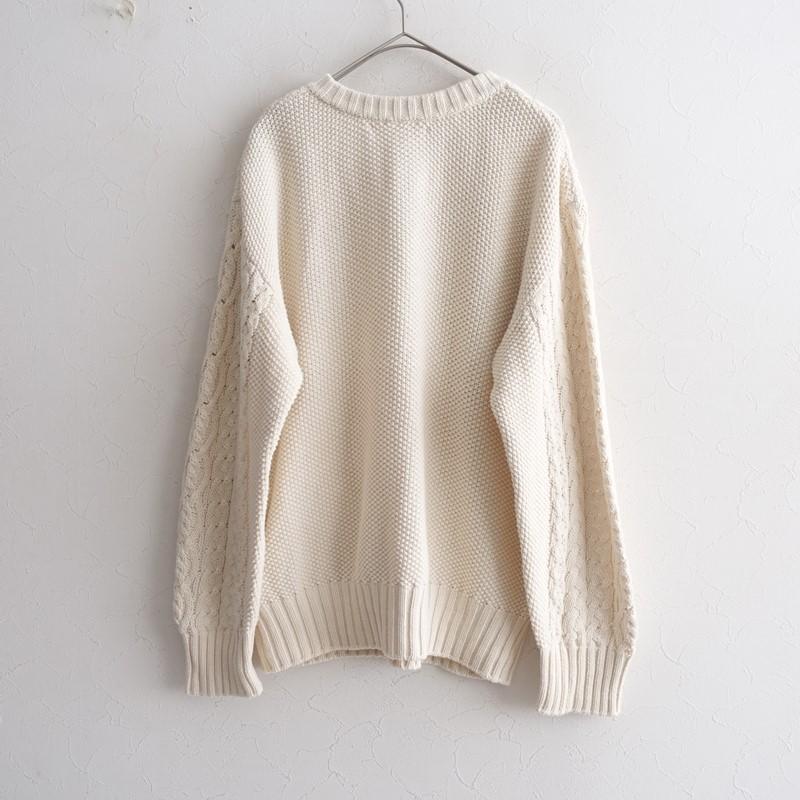 PRISTINE（プリスティン） *オーガニックコットンケーブル編みニット