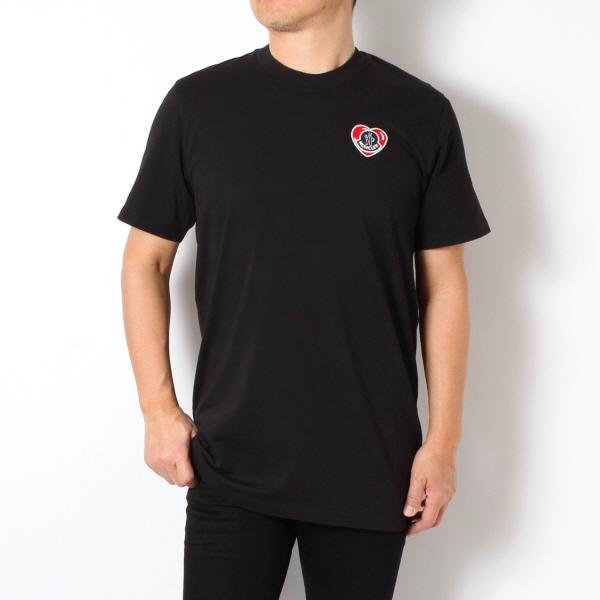 MONCLER（モンクレール） メンズ ワッペン+ハート Tシャツ【ブラック