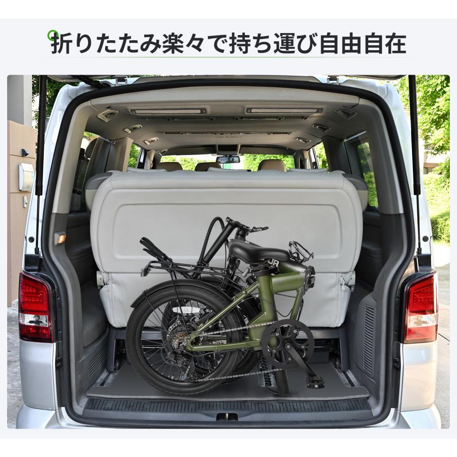 EENOUR 【2025進化版】 電動アシスト自転車 折りたたみ 20インチ 電動