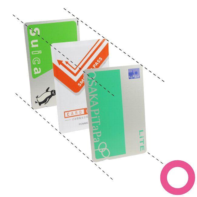 ネコポス｜ICカード セパレーター 2枚重ね｜改札エラー防止 カード