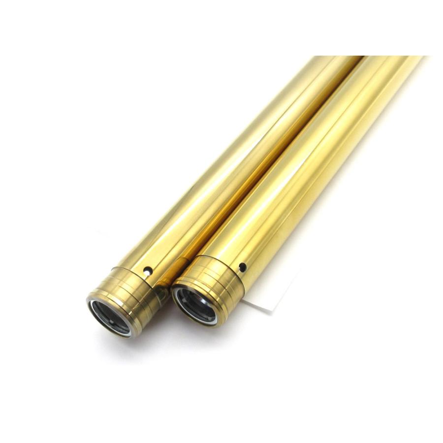 新品フロントフォーク インナーチューブ 1台分 GL ゴールドメッキ