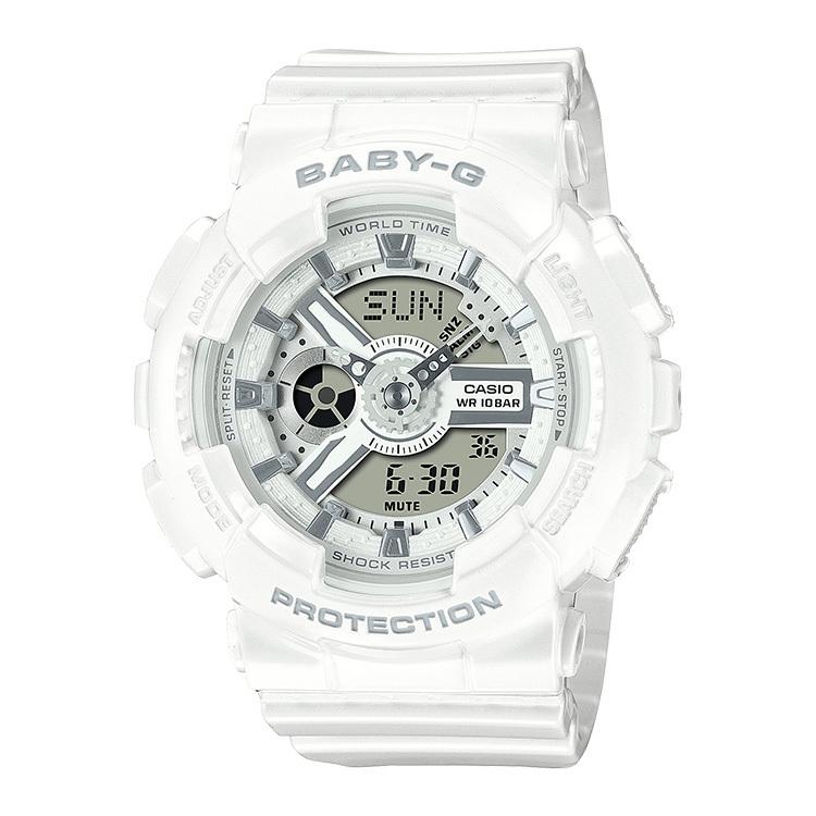 BABY-G Baby-G ベビーG ホワイト シルバー BA-110X-7A3JF CASIO カシオ