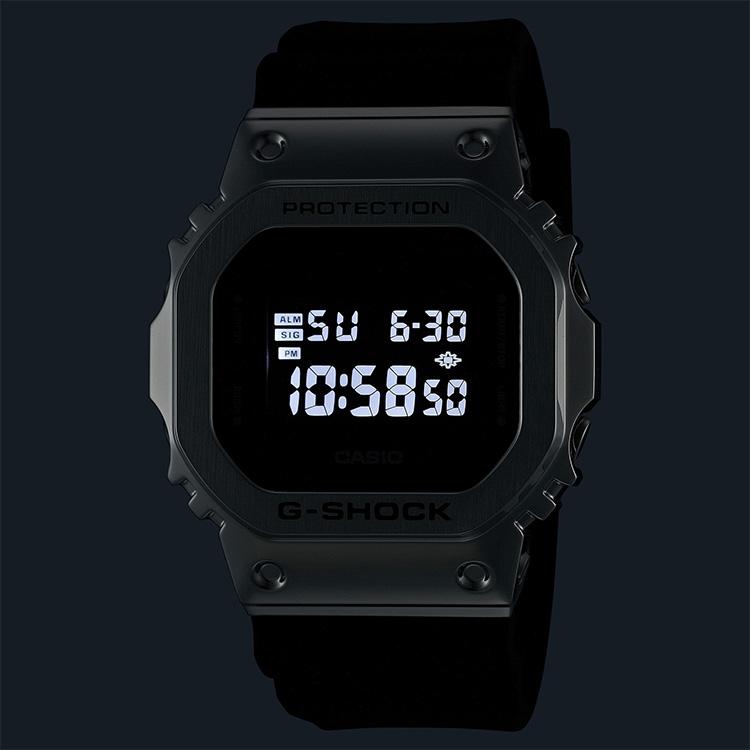 G-SHOCK gショック メタルベゼル デジタル ブラック シルバー ペア