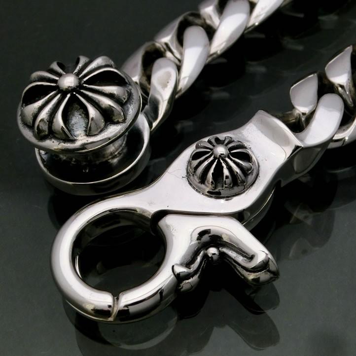 超重厚！ゴシッククロスクラシックチェーンブレスレット 【プレーン