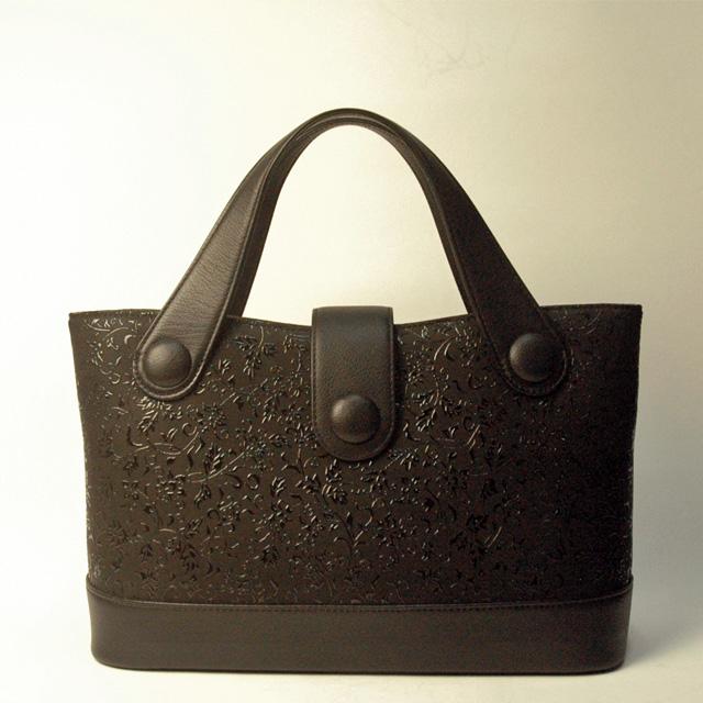 印傳屋（INDEN-YA） 印伝バッグ 印伝 手提げ ハンドバッグ 日本製