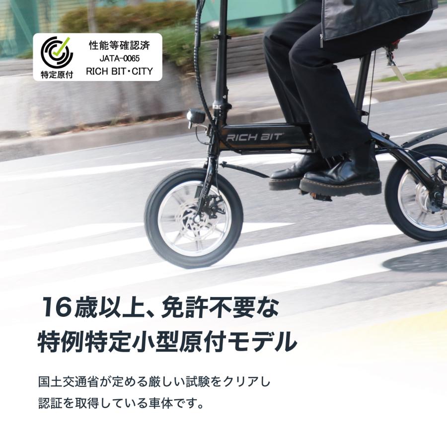 RICH BIT 到着後レビュー投稿でプレゼント】 電動バイク 特定小型
