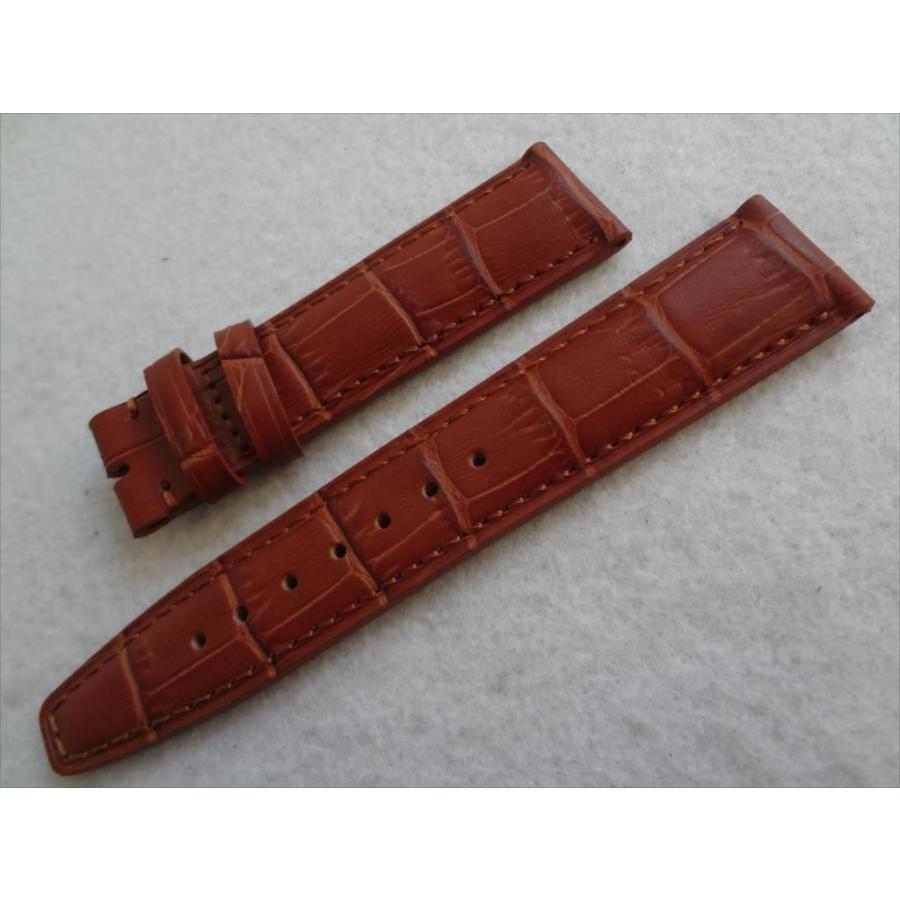 IWC ポルトギーゼ クロノグラフ用 20mm レザーベルト 茶 茶色 ブラウン