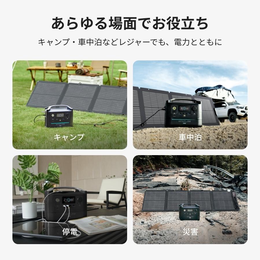 ECOFLOW ソーラーパネル 小型 110W 太陽光発電 太陽光パネル ソーラー