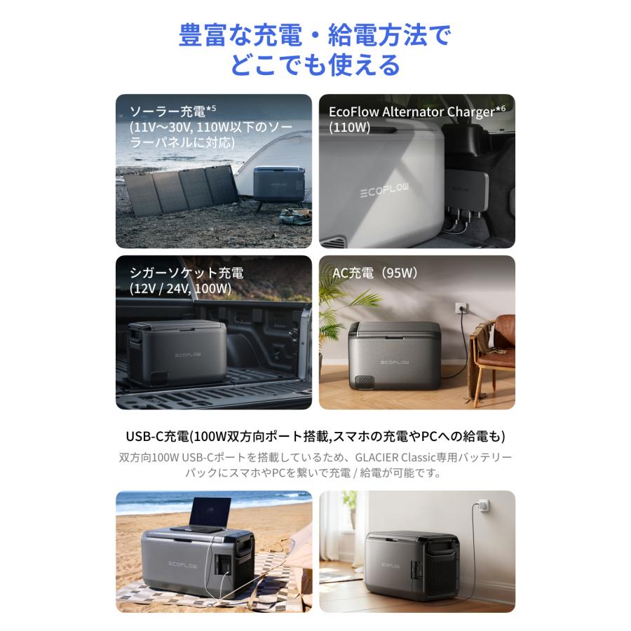 ECOFLOW EcoFlow GLACIER Classic ポータブル冷蔵庫 35L +GLACIER専用