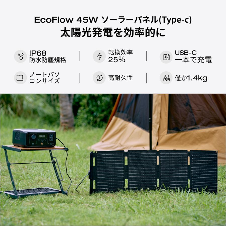 ECOFLOW EcoFlowポータブル電源 ソーラーパネルセット RIVER 3 Plus