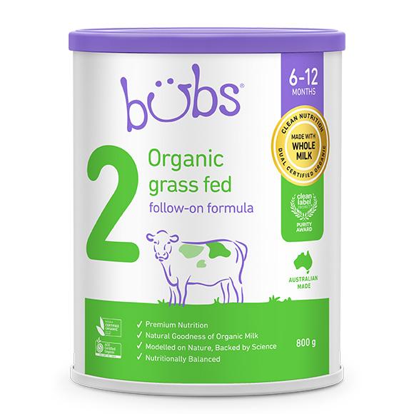Bubs（バブズ）オーガニック organic 粉ミルク ステップ2（6〜12カ月