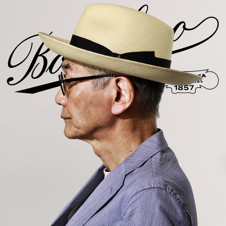 Borsalino（ボルサリーノ） パナマハット つば広ハット メンズ