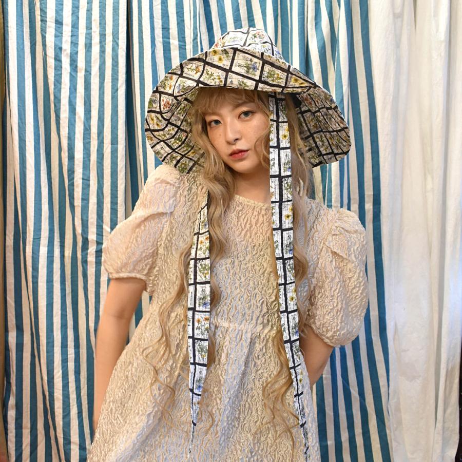 Barairo no Boushi 帽子 レディース UVカット 春夏 つば広 バラ色の