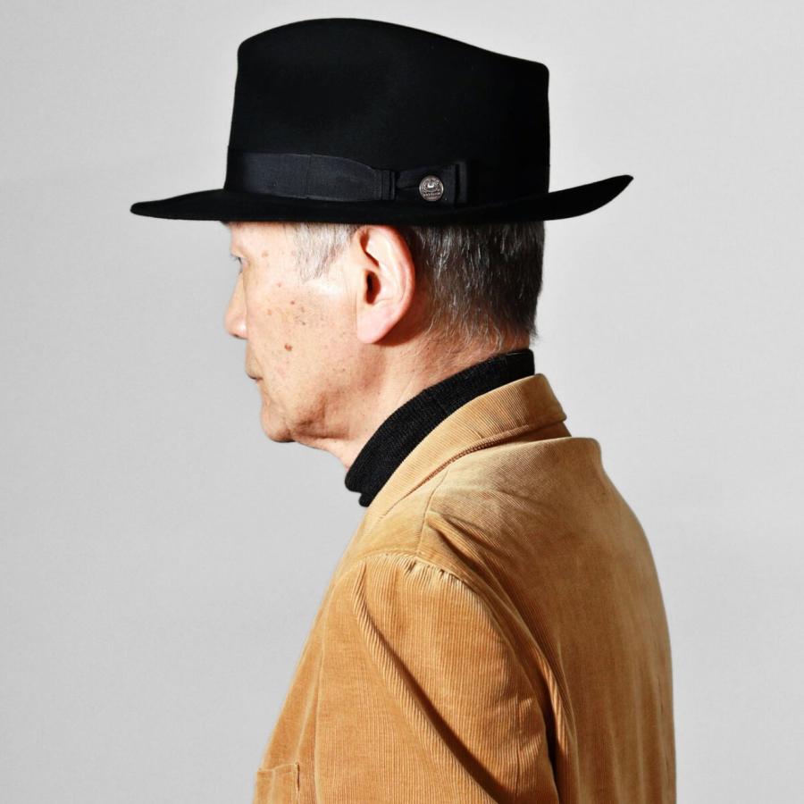 STETSON（ステットソン） ハット 高級 紳士帽 アメリカ製 黒 CHATHAM