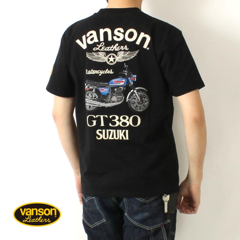 VANSON（バンソン） Tシャツ スズキコラボ GT380 サンパチ 2024春夏