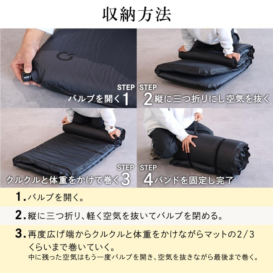 QUICKCAMP（クイックキャンプ） [180日保証] 車中泊マット 5cm ダブル