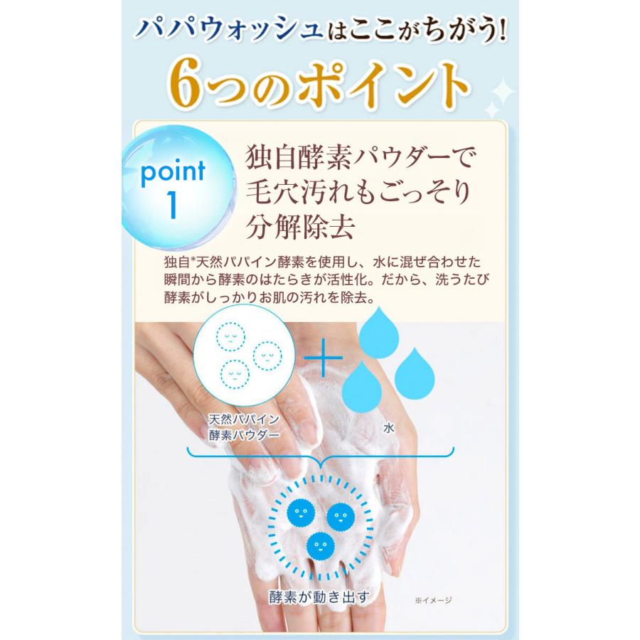 パパウォッシュ 酵素パウダー ベーシック 60g ( 2ヶ月分 ) 酵素 粉洗顔