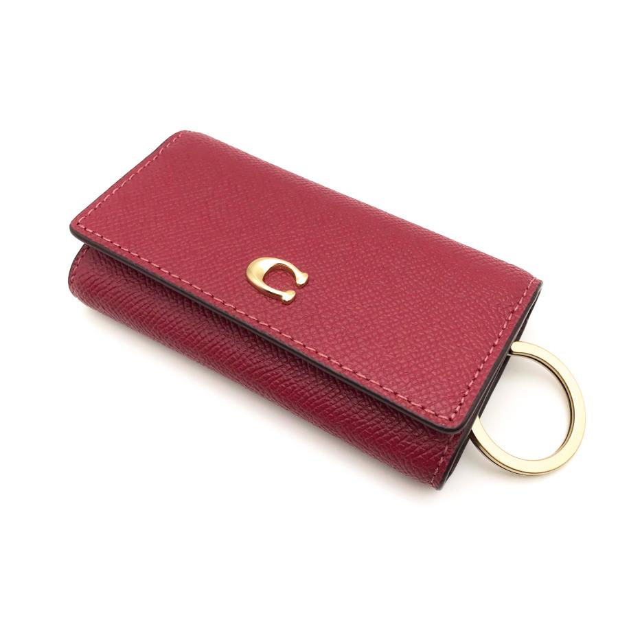 COACH（コーチ） ☆COACH☆ 6リング キーケース クロスグレインレザー
