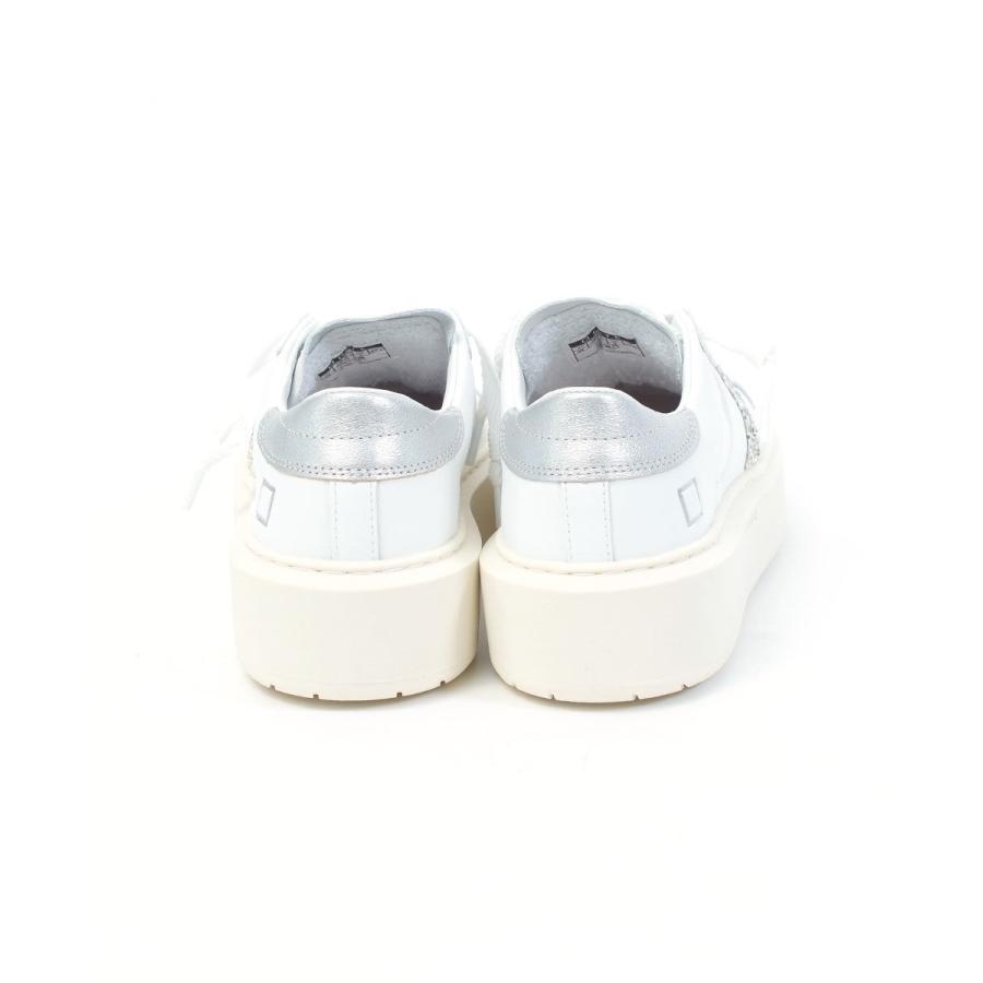 デイト HILL LOW PLATFORM CALF WHITE-SILVER D.A.T.E. レディース