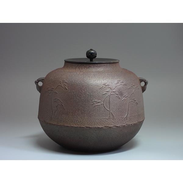 浜松地紋真形釜（風炉用） 高橋敬典工房 共箱 : 茶道具商 越中屋