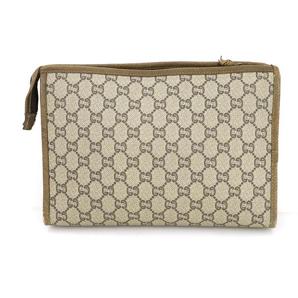 グッチプラス GUCCI PLUS オールドグッチ GG柄 ベージュ PVC レザー