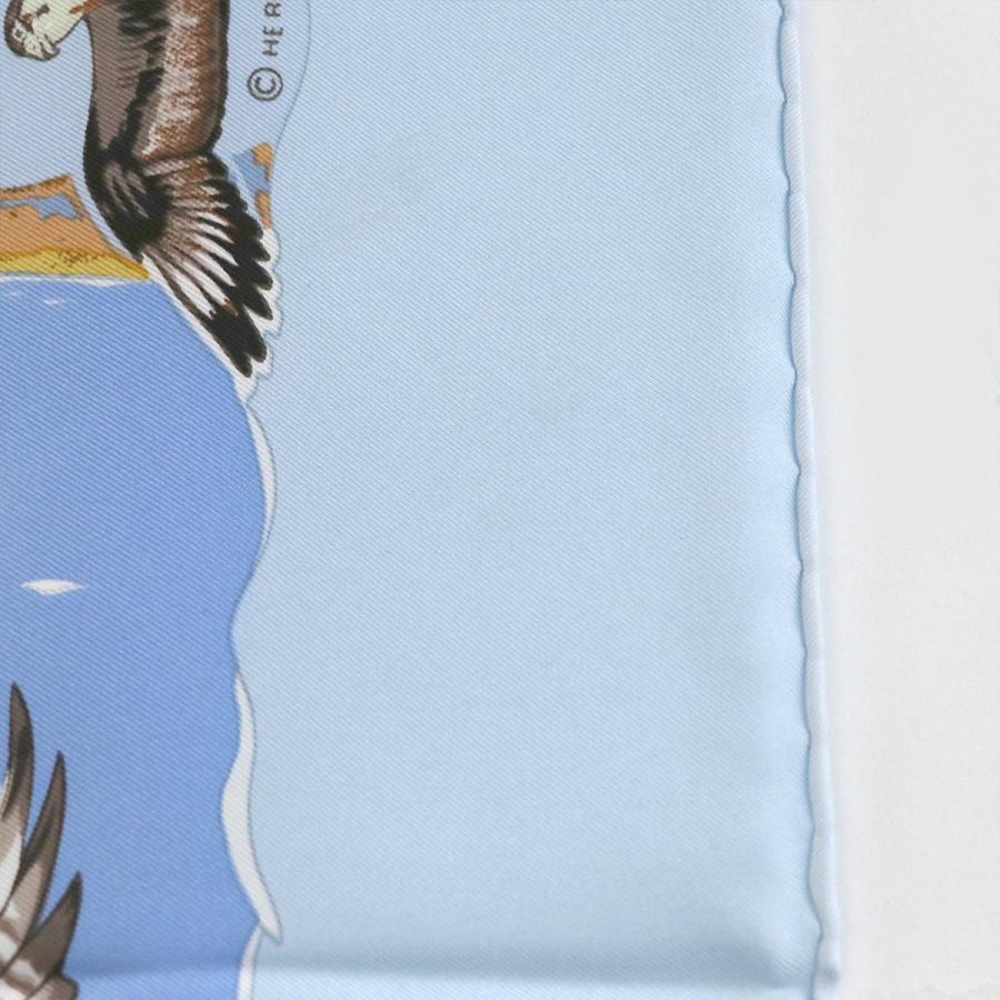 エルメス HERMES スカーフ カレ90 地中海の貴重な生命 シルク100
