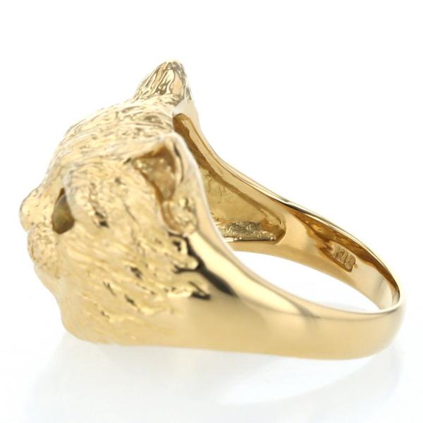 K18YG イエローゴールド リング クリソベリルキャッツアイ0.50ct 猫