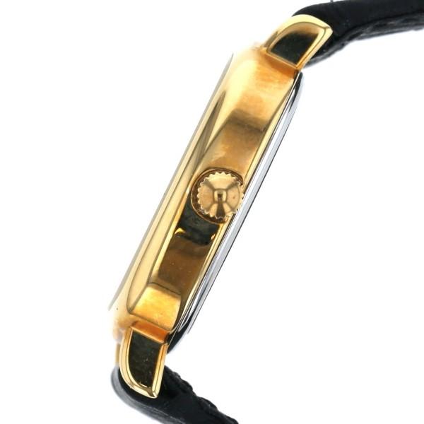 ロンジン LONGINES プレセンス スクエア デイト クオーツ ゴールド