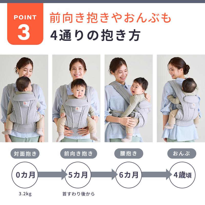 ergobaby（エルゴベビー） 公式 オムニ デラックス パールグレー
